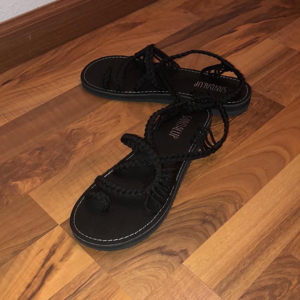 SandalUp Flat Braided Summer Sandals